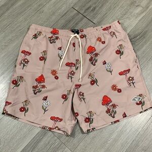 PacSun Recycled Shrooms 17" Swim Trunks NWOT      size XL